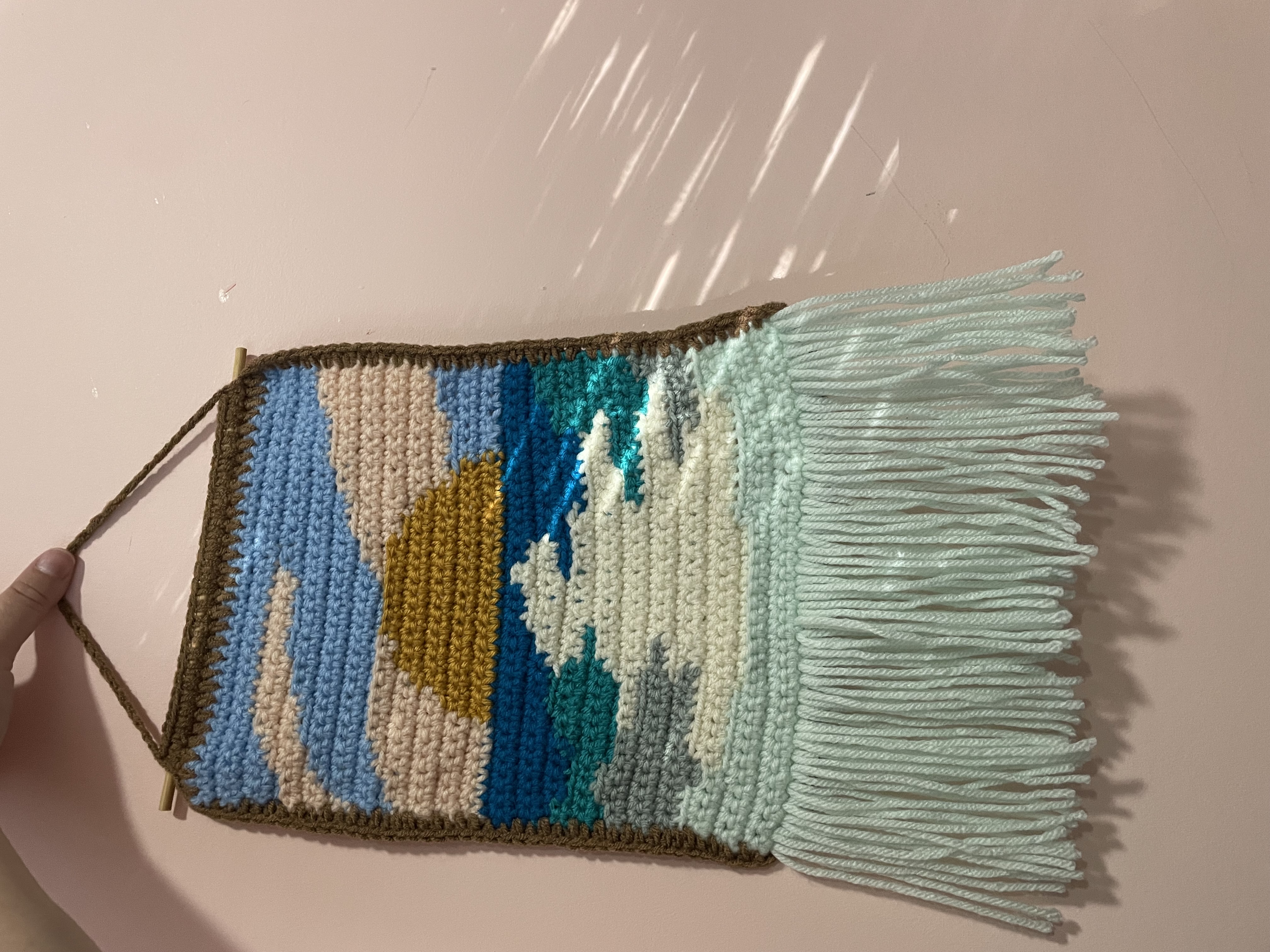 SUN REFLECTING ON OCEAN TAPESTRY